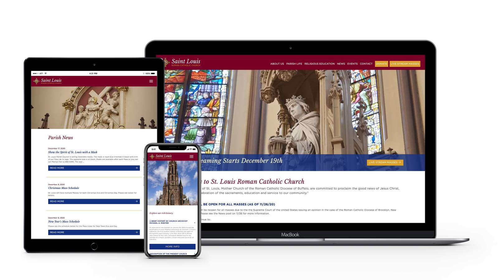 Saint Louis Roman Catholic Church Laptop/Tablet/Phone