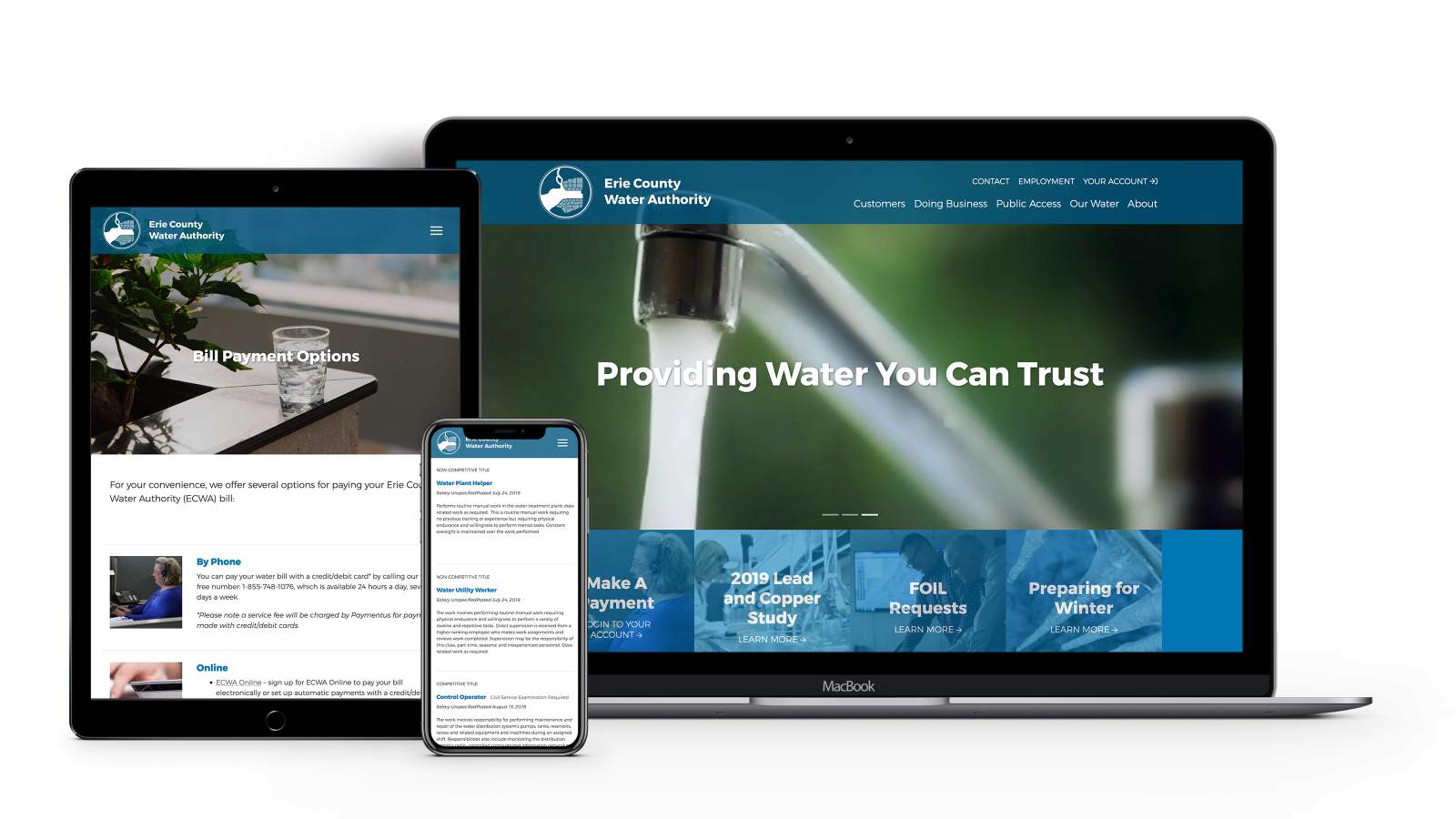 Erie County Water Authority Laptop/Tablet/Phone