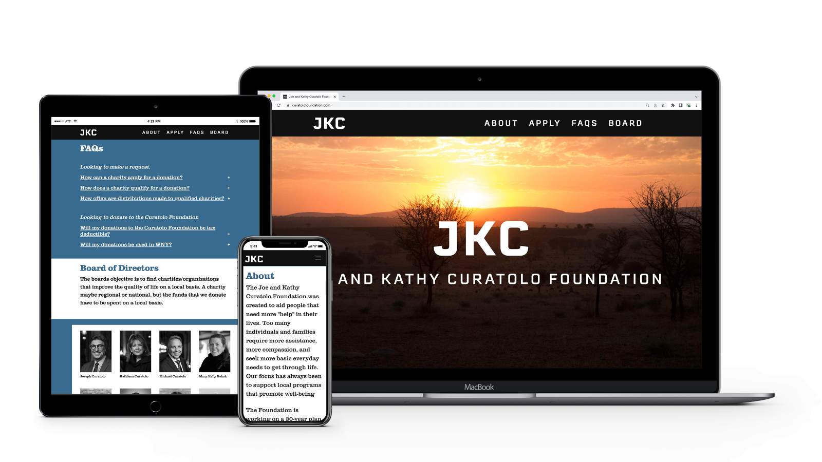 Joe and Kathy Curatolo Foundation Laptop/Tablet/Phone